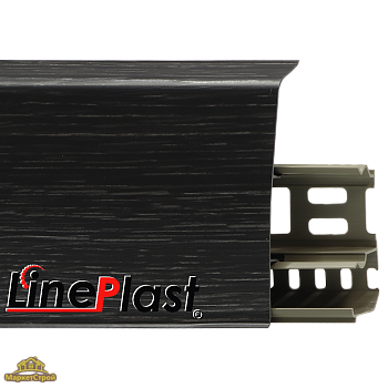 Плинтус LinePlast 85 мм Венге тёмный LS028