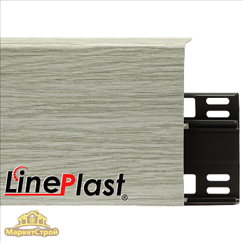 Плинтус LinePlast 100 мм Ясень Хесрет LB004