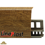 Плинтус LinePlast 85 мм Атласное дерево LS017